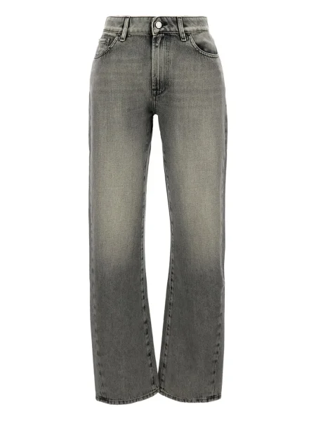 Jeansy 3x1 z 5 kieszeniami szare