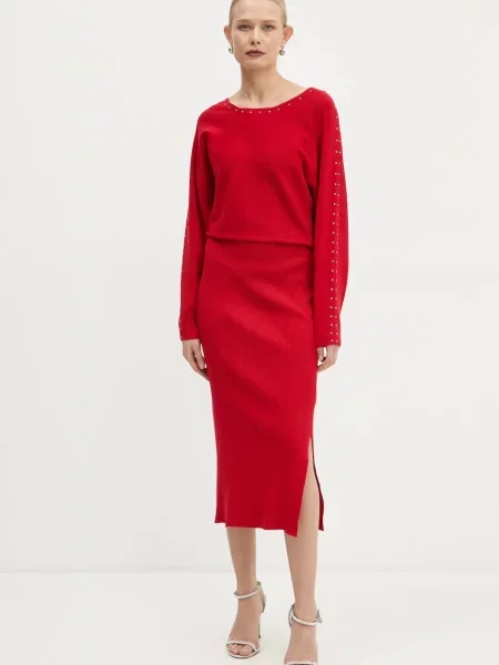 Сукня Morgan RMLIDO maxi облягаюча RMLIDO червоний