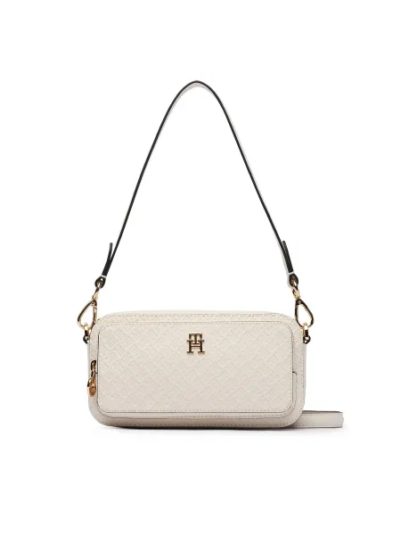 Tommy Hilfiger Kabelka Th Daily Camera Bag Mono Biela béžová