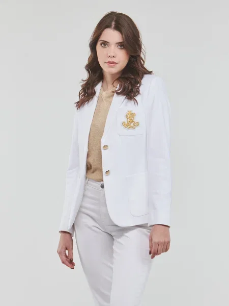 Ruhák Lauren Ralph Lauren ANFISA-LINED-JACKET fehér