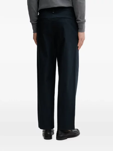 Pantaloni chino Rag & Bone cu broderie albastru