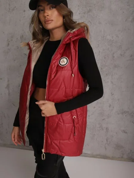 Vestă Kasseda roșie