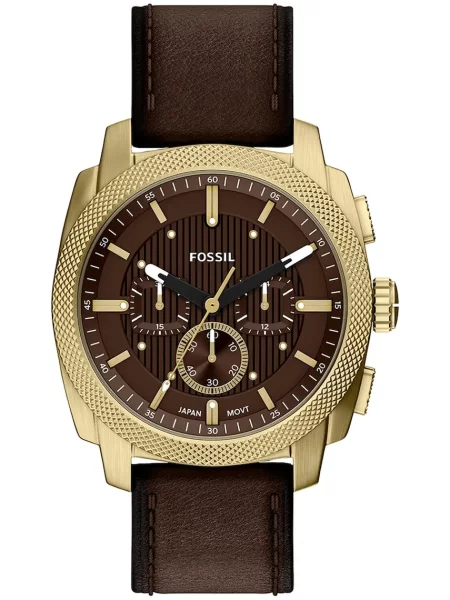 Fossil zegarek Machine brązowy