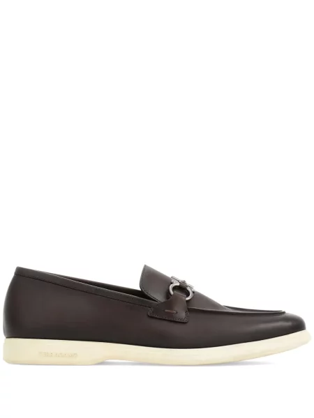 Pantofi loafer Ferragamo din piele maro