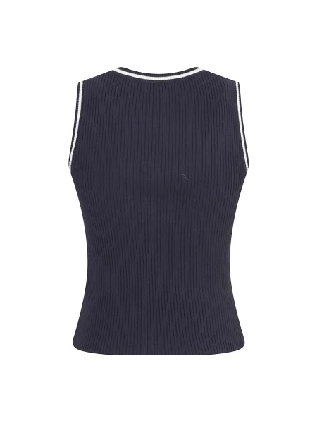 Dzianinowy top Weekend Max Mara niebieski