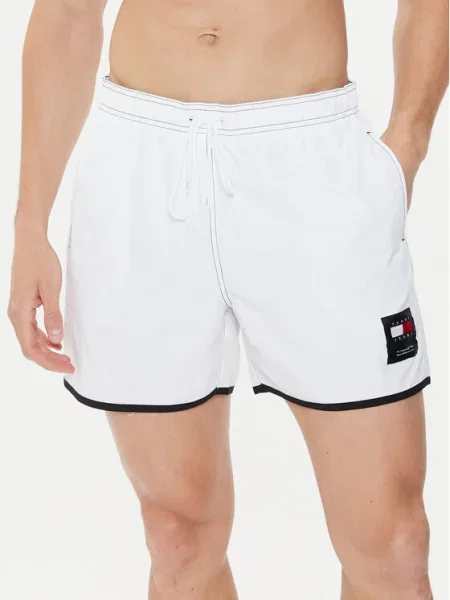 Tommy Hilfiger Pantaloni scurți pentru înot alb