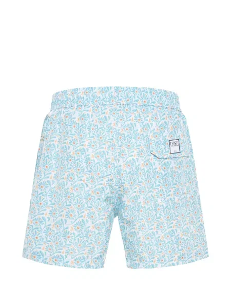 Pantaloni scurți Fedeli cu model floral cu imagine alb