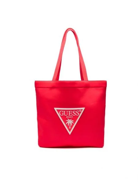 Плажна чанта Guess розово