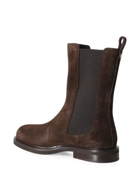 Botine chelsea Poeve din piele de căprioară maro