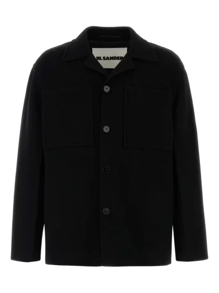 Cardigan Jil Sander de lână negru