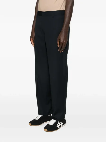 Pantaloni Emporio Armani de lână negru
