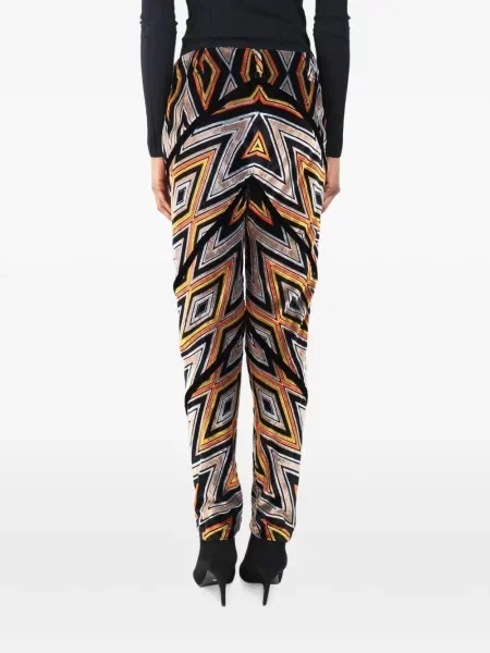 Velúr nadrág Proenza Schouler nyomtatás fekete