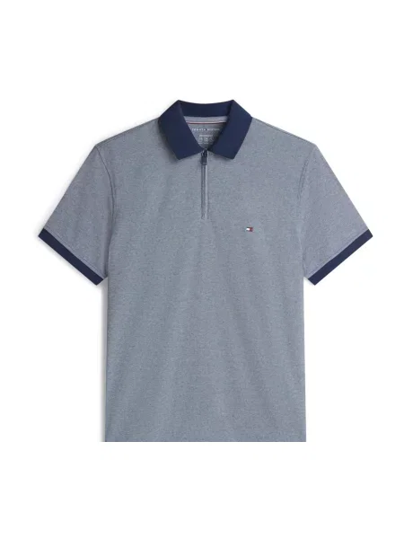 Polokošeľa Tommy Hilfiger keper modrá