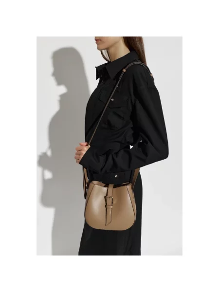 Furla torebka crossbody skórzana brązowa