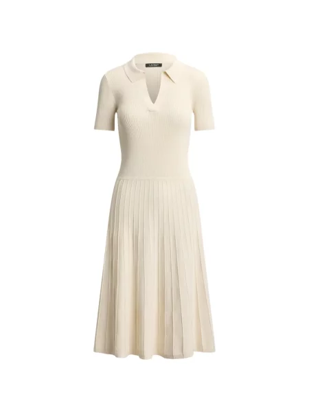 Scurt rochie midi Lauren Ralph Lauren tricotate