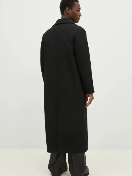 Шерстяное пальто Won Hundred черное