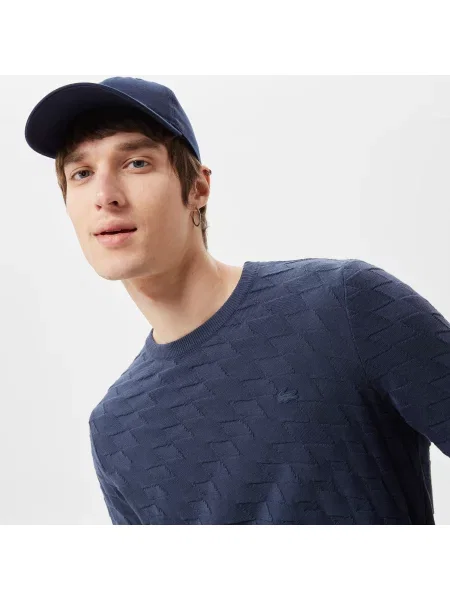 Lacoste Swetry Lacoste granatowy