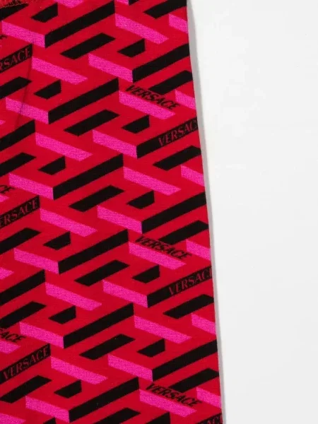 Legginsy dziecięce Versace czerwone