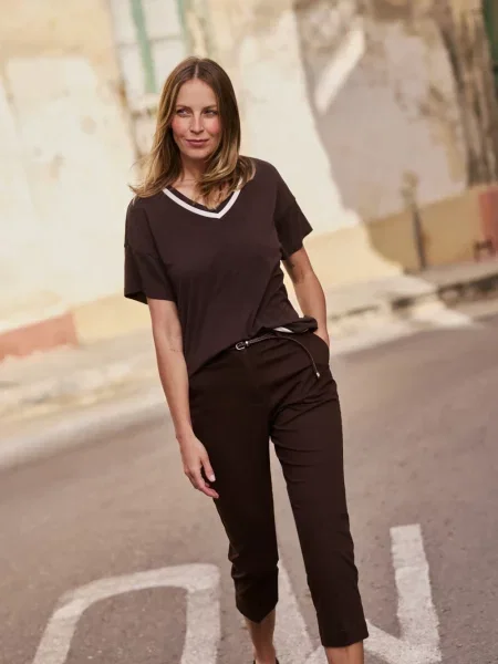 Pantaloni Marisse maro