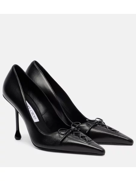 Pantofi cu toc Jimmy Choo din piele negru
