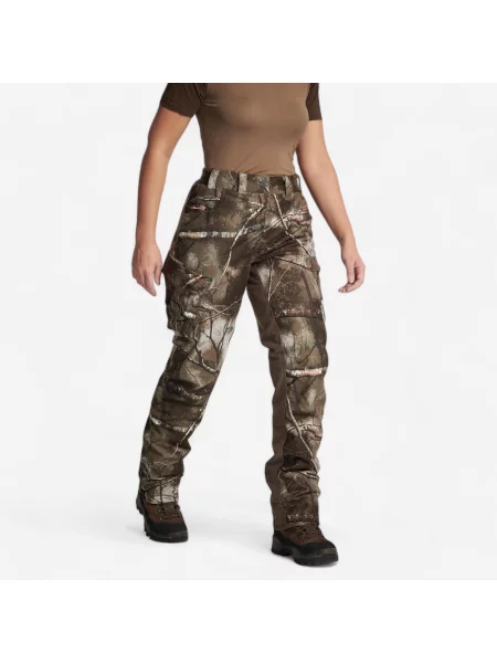 Spodnie myśliwskie Solognac Warm wodoodporne camo zielone