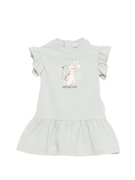 Sukienka dziecięca Moncler Enfant zielona