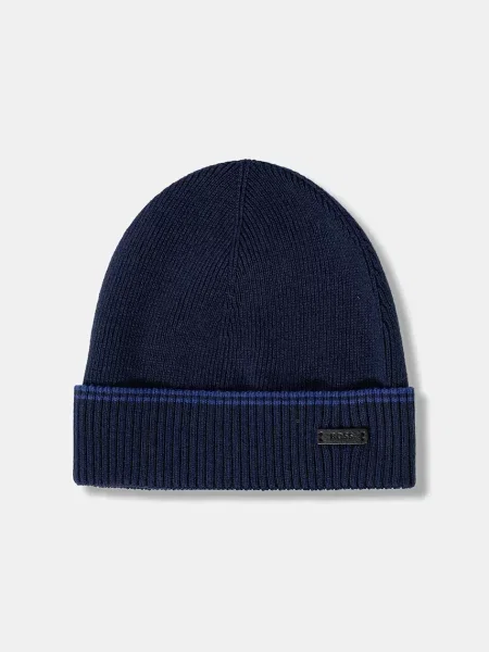 Шапка і шарф з додаванням вовни BOSS синій