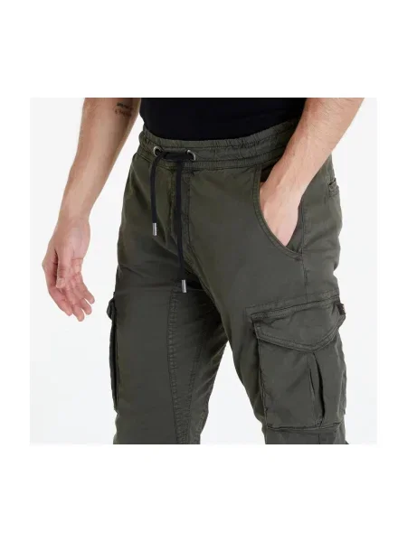 Pantaloni de jogging Alpha Industries Inc. din țesătură twill gri