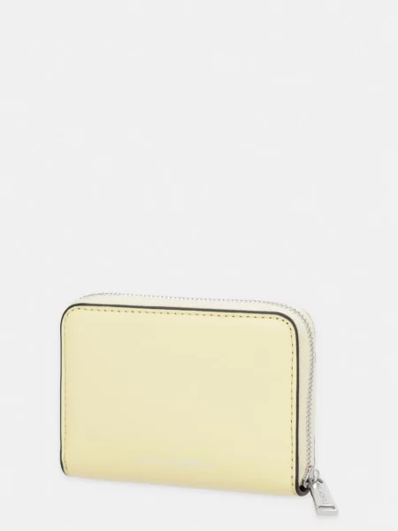 Karl Lagerfeld denarnica usnjena K/AUTOGRAPH rumena