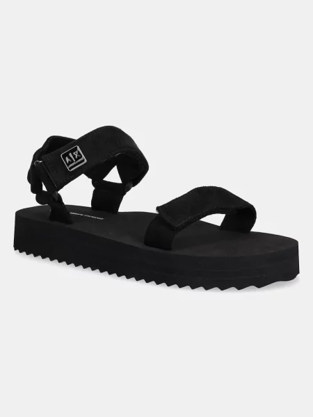 Сандали Armani Exchange с платформа черно