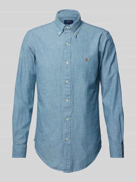 Polo Ralph Lauren Koszula jeansowa Custom Fit niebieski