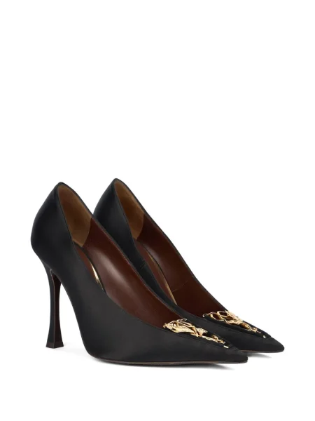 Pantofi cu toc Roberto Cavalli negru