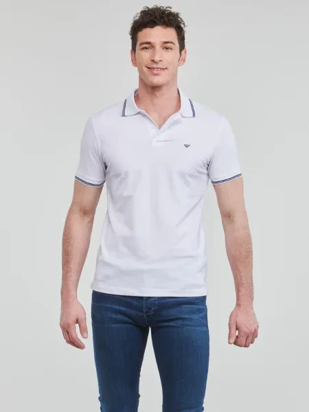 Polokošeľa Emporio Armani biela