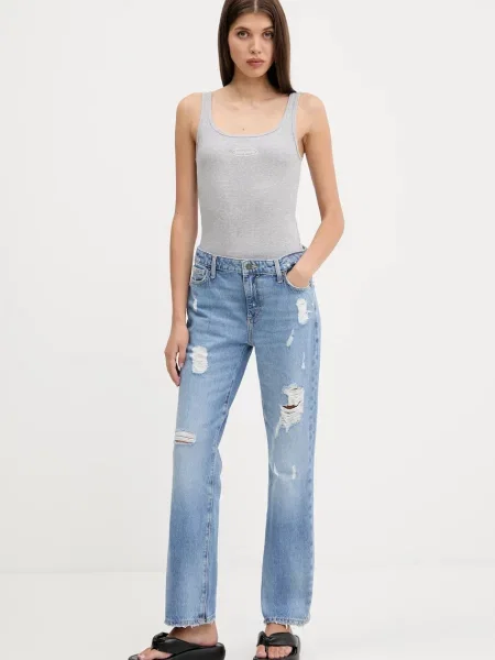 Топ Guess Jeans сірий