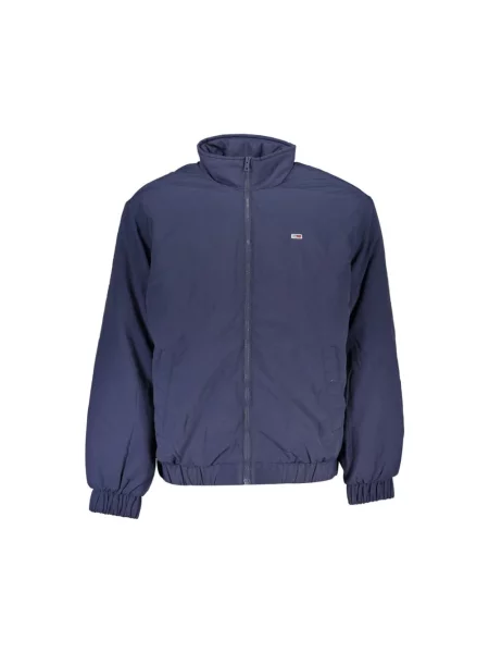 Kurtka Tommy Hilfiger z długim rękawem z logo niebieska