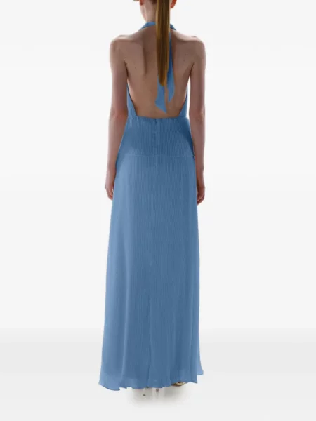 Rochie maxi Baobab cu decolteu în V albastru