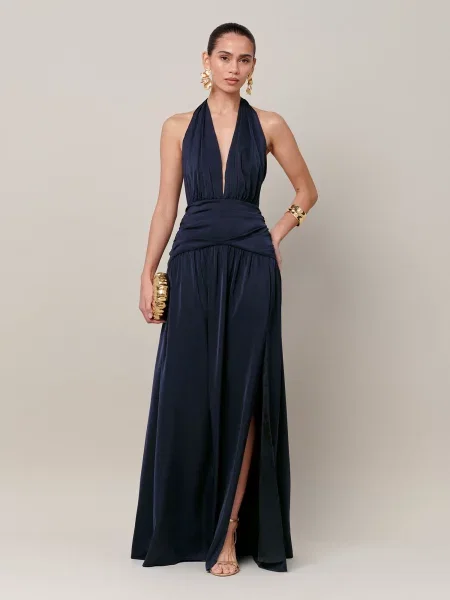 Sável Rochie de seară Georgie marin albastru