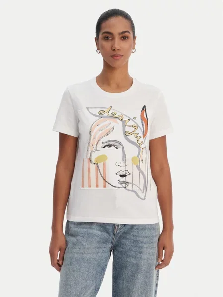 Тениска Desigual бяло