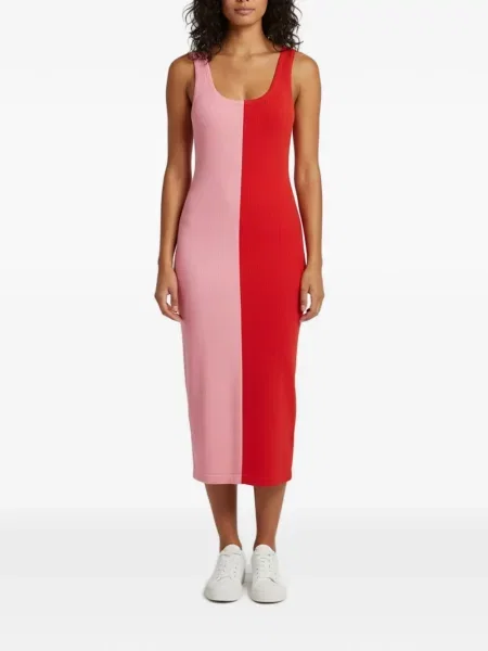 Rochie midi Ronny Kobo fără mâneci roșu