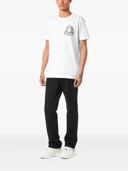Tricou Billionaire cu imagine alb