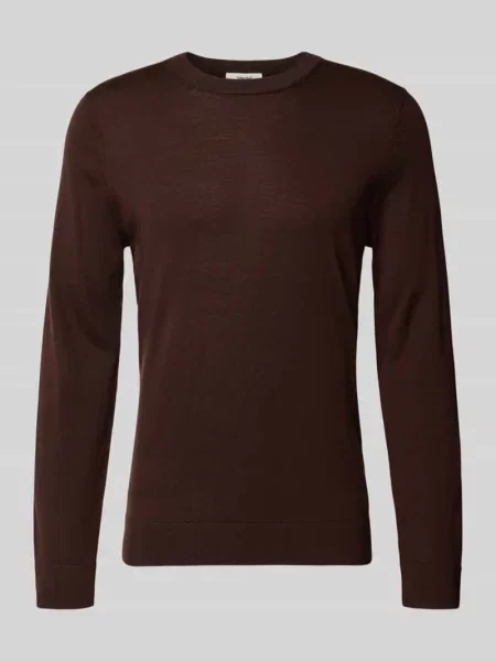 Sweter o kroju regular fit z czystej wełny merino model ‘TRAY’ Selected Homme