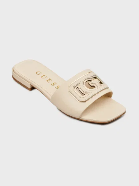 Шлепанцы Guess бежевые