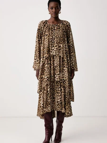 MICHAEL Michael Kors rochie evazată maro
