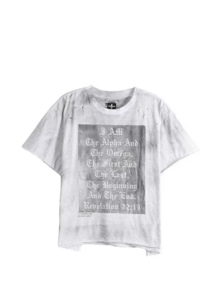Tricou Saitos zdrențuiți alb
