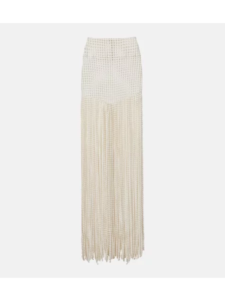 Szerokie spodnie Alaïa białe