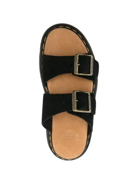 Sandale Dr. Martens fără toc cu cataramă negru