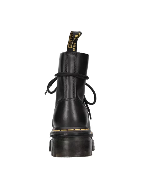 Lekkie botki Dr. Martens skórzane na płaskim obcasie czarne