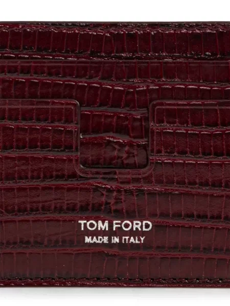 Portofel Tom Ford din piele roșu