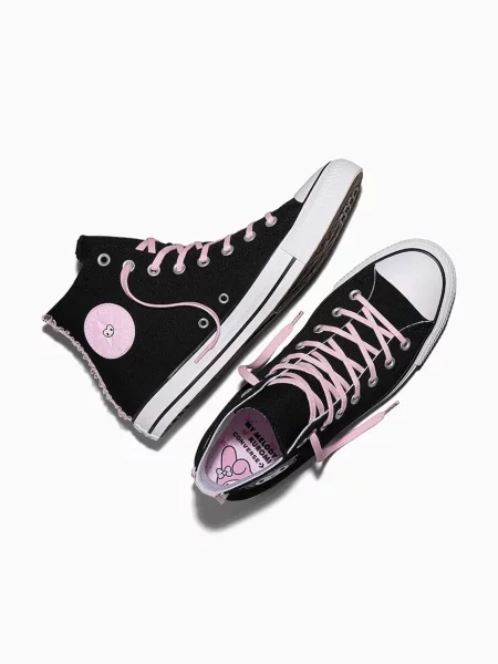 Converse x Hello Kitty Chuck Taylor All Star HI női tornacipők fekete