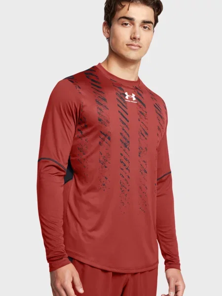Лонгслив Under Armour из джерси красный
